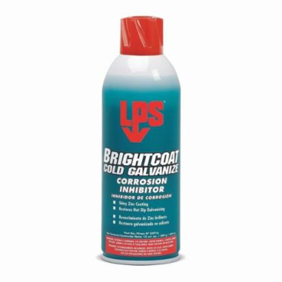 ITW Pro Brands LPS® BrightCoat 05916 COLD GALVANIZE Heat Resistant Corrosion Inhibitor, 16 oz Aerosol Can, Liquid, Reflective Silver Gray, 0.8 to 0.87