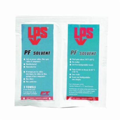 ITW Pro Brands LPS® 61410 PF® Solvent and Degreaser Wipes, 11 in W, 144 Wipes Capacity, Clear/Water White, Box Package