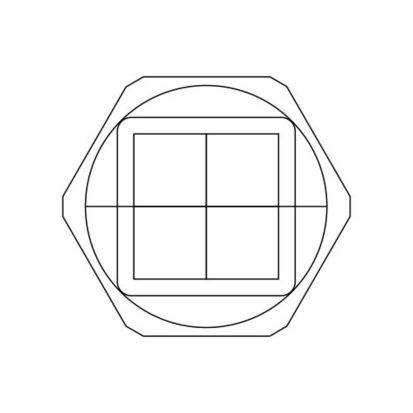 Icotek 45037 Split Cable Gland, 17 mm Dia Cable, For Use With Grommets 1 x KT small, Polycarbonate, Gray