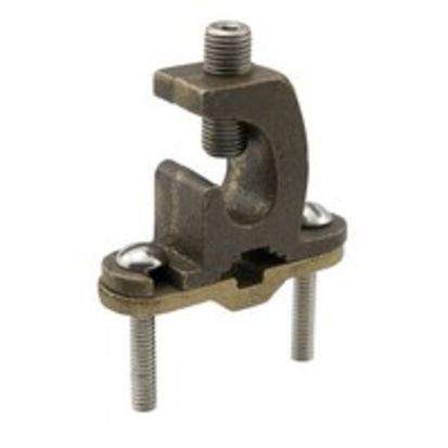 nVent ILSCO BGC-4/0P-DB Type BGDB Grounding Clamp, 1/2 to 1 in Rod, 8 to 4/0 AWG Conductor, Bronze