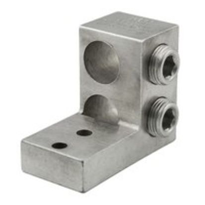 nVent ILSCO PB2-500 Type PB Dual Rated Panelboard Stack Lug, 4/0 AWG to 500 kcmil, 1/4 in Bolt/Stud, 11/16 in Hole Spacing, For Use With Aluminum or Copper Conductor