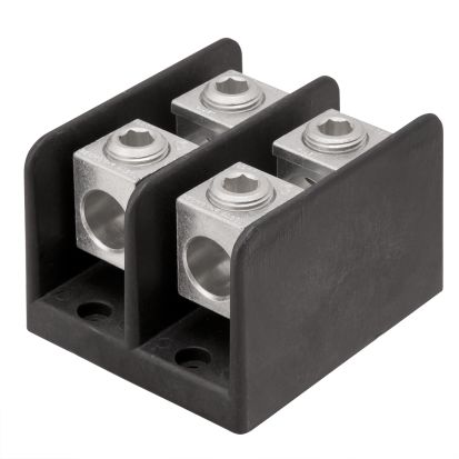 nVent ILSCO PDB-11-500-3 Type PDB Large Mechanical Power Distribution Block, 600 VAC, 380 A, 3 Poles, 4 AWG to 500 kcmil Wire, Aluminum Alloy