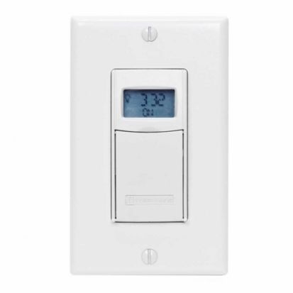 Intermatic® EI400WC Auto-Off Decorator Digital Electronic In-Wall Timer, 1 s to 24 hr Setting, 120 to 127 VAC, 12 to 18 VDC, 1 hp, 1NO SPST Contact, 1 Pole