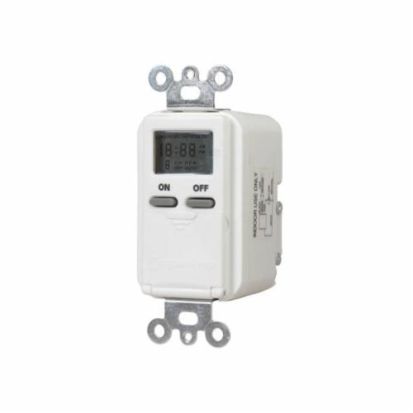 Intermatic® EI500WC EI500 Digital In-Wall Electronic Timer Switch, 1 min to 7 days Setting, 120 VAC, 1/4 hp, 1NO SPST Contact, 1 Poles