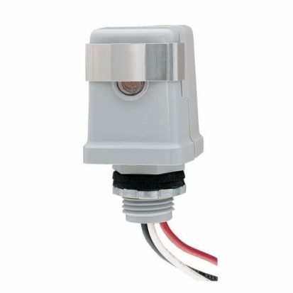 Intermatic® K4121C K4100 Stem Mounting Photocontrol, 120 VAC, 1800 W Tungsten, 1000 VA Ballast, Stem Mount, Polycarbonate