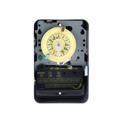Intermatic® T101 T100 Electro Mechanical Timer Switch, 24 hr Setting, 125 VAC, 5 hp, 1NO SPST Contact, 1 Poles