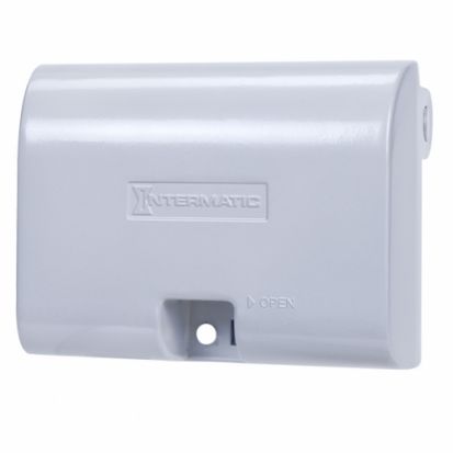 Intermatic® WP1010HMXD WP1000MX Heavy Duty Weatherproof While-In-Use Cover, 4.37 in L x 5-3/4 in W x 3-1/8 in D, Receptacle Cover, Die Cast Aluminum