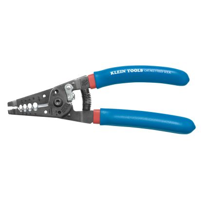 Klein® Klein-Kurve™ 11053 Wire Stripper/Cutter, 12 to 6 AWG Cable/Wire, #6 to 32, #8 to 32 Screw Shearing