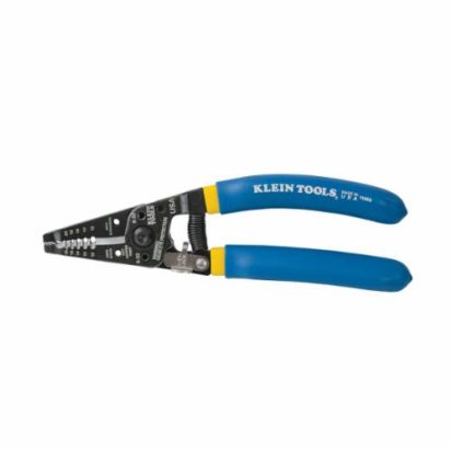 Klein® Klein-Kurve™ 11055 Insulated Wire Stripper/Cutter, 18 to 10 AWG Solid, 20 to 12 AWG Stranded Cable/Wire, #6-32 Screw Shearing