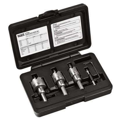 Klein® 31872 Hole Cutter Kit, 4 Pieces, Carbide