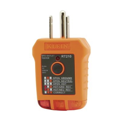 Klein® RT210 Standard GFCI Receptacle Tester