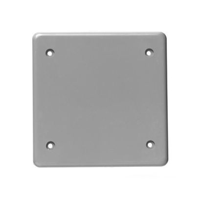 Ipex 278085 BRC20-2-U PVC DBL GANG COV. PLATE BLANK W/ GSKT