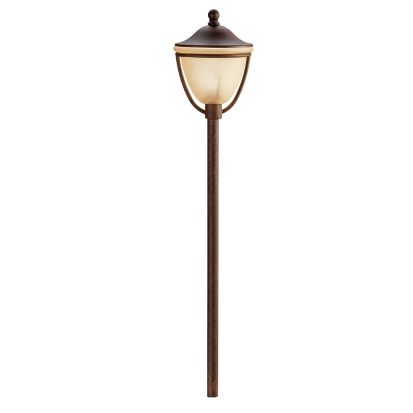 Kichler® 15367TZT Contemporary Landscape Path and Spread Light, (1) Krypton Lamp, 12 VAC, Textured Tannery Bronze Housing