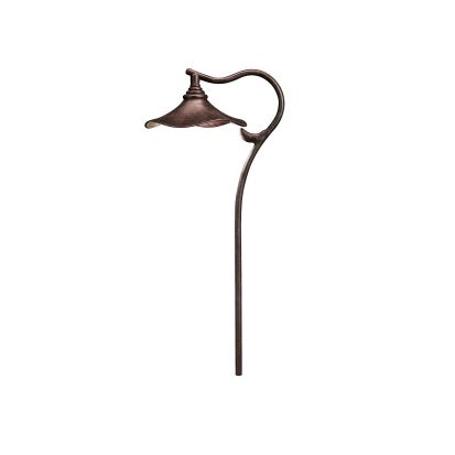 Kichler® 15422AGZ 15422 Cotswold Landscape Transitional Path and Spread Light, (1) Xenon Lamp, 12 VDC, Aged Bronze Housing