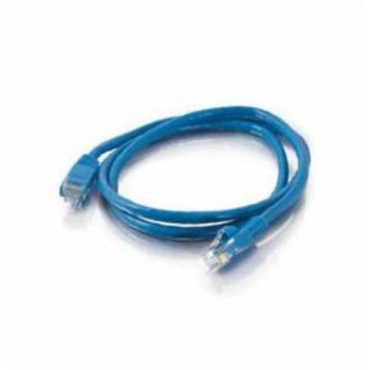 Legrand Quiktron® 570-110-001 Value Snagless Booted Patch Cord, Cat 5, 24 AWG Stranded Copper Conductor, 1 ft L Cord, Blue