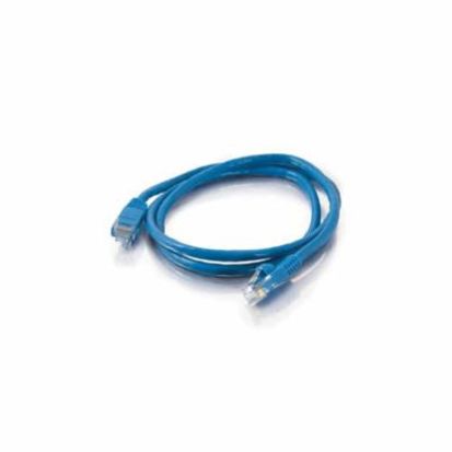 Legrand Quiktron® 576-110-003 Value Booted Patch Cord, Cat 6, 24 AWG Solid Copper Conductor, RJ45 Male Connector, 3 ft L Cord, Blue