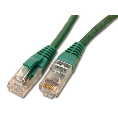 Legrand Quiktron® 576-120-007 Standard 7 Foot, Green Booted CAT 6 Patch Cable