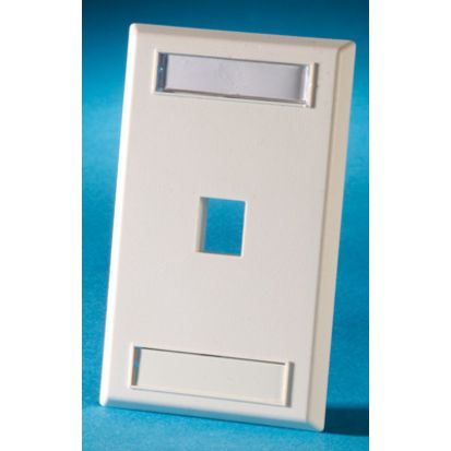 Legrand Ortronics® OR-KSFP1-88 FP,Keystone,1 Hole, SG, PC Desig, Screw, Kit White