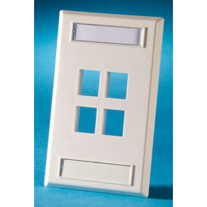 Legrand Ortronics® OR-KSFP4-13 FP,KEYSTONE,4HOLE,SG,PC DESIG,SCREW,KIT ELECTRICAL IVO