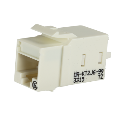 Legrand Ortronics® OR-KT2J6-88 KEYSTONE CAT6 JACK WHITE KT2J 8 POS T568A/B