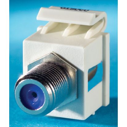 Legrand Ortronics® OR-KSFCN-13 KEYSTONE,F CONN,F/F ELCE IVORY