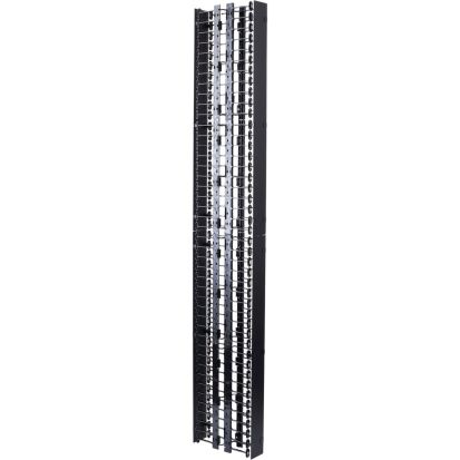 Legrand Ortronics® SVMS704 VERTICAL CABLE MGR,SNGL SIDED 4IN X 6IN X 77IN, W/COVERS