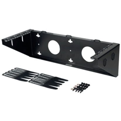 Legrand Ortronics® OR-WMBV4U WALL MOUNT BRKT, VERTICAL, 4RU BLACK