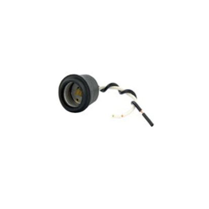 Leviton® 124-D 1-Circuit Keyless Self-Clamping Lampholder With Shoulder, 660 W Lamp, 250 VAC, Medium Incandescent Lamp