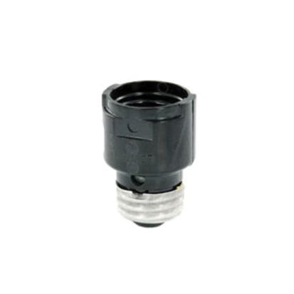 Leviton® 2006 1-Piece Socket Adapter Extension, For Use With Phenolic Socket, 660 W, 250 VAC, Medium to Medium Base, Incandescent, Aluminum, Black