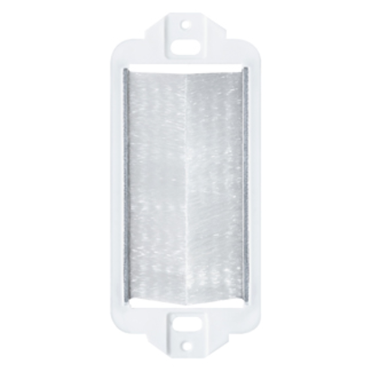 Leviton® Decora® 41075-DBW Brush Pass-Through Insert, 1 Gang, White