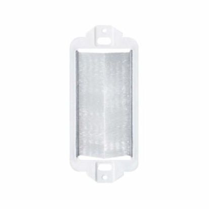 Leviton® Decora® 41075-DBW Brush Pass-Through Insert, 1 Gang, White