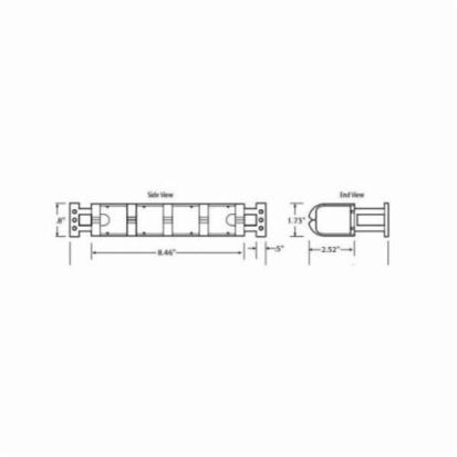 Leviton GigaMax® 41A10-HCM 110-Style Horizontal Wiring Connecting Block With Legs, Cross Connect Block, Cat 5e, Ivory