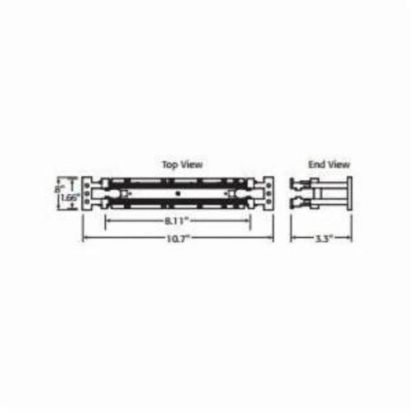 Leviton® GigaMax® 41AW1-50 110-Style Wiring Connecting Block With Legs, Cross Connect Block, 50 Pair Count, CAT 5e, Ivory