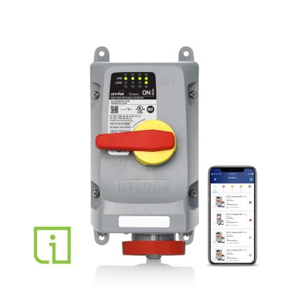 Leviton 430MI7WLEVC 30 Amp Mechanical Interlock with Local and Remote Monitoring Inform™ Technology