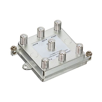 Leviton® 47690-G6 Distribution Passive Video Splitter Module, F-Type Input, (6) F-Type Output, 75 Ohm Impedance