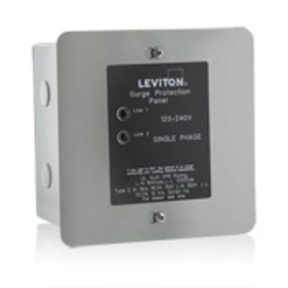 Leviton® 51120-1 Type 2 Surge Protective Device, 20 A, 125 VAC, 1 hp, 50/60 Hz, 10 kA SCCR, 1 Phase