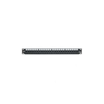 Leviton® eXtreme® 69270-U24 1-RU Flat Patch Panel With eXtreme® Cat 6 Connector, 24 Ports, CAT 6, 26 to 22 AWG Terminal, Plastic/Steel