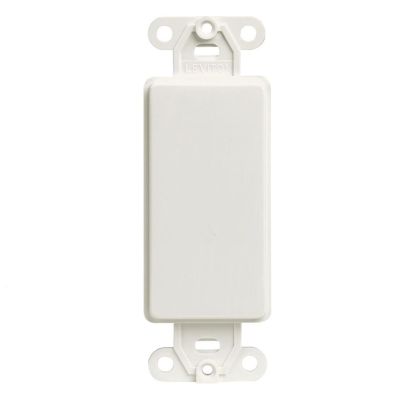 LEVITON 80414-2W Decora Blank Insert, Multimedia, White