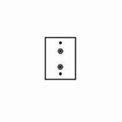 Leviton® 80782-I Standard Size Video Wallplate, 1 Gang, 2-3/4 in W, Plastic, Wall Mount