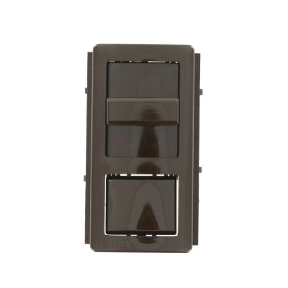 Leviton® IllumaTech® IPKIT-LNB Color Conversion Kit With Slider, Non-Lighted Push Button, For Use With IllumaTech® Preset Slide Control Dimmer, Brown