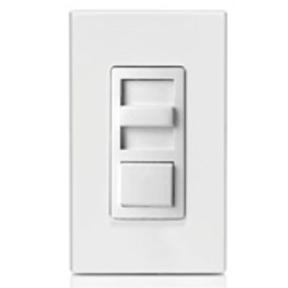 Leviton® Decora® IllumaTech® Mark 10® Powerline IPX06-10Z 3-Way Electro-Mechanical Electronic Dimmer Switch, 120 VAC, 1 Poles, Standard On/Off Operation, Ivory/Light Almond/White