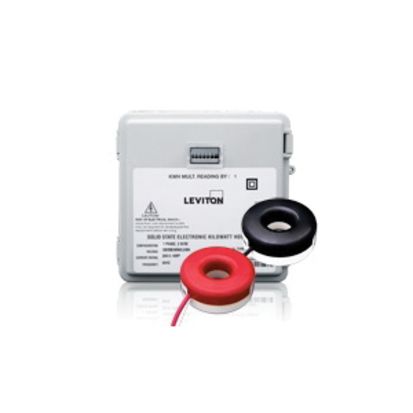 Leviton® Mini Meter™ MO240-1SW 2-Element Outdoor Mini Meter Kit, 120/208/240 VAC, 100 A, 50/60 Hz, 3 W Power Rating