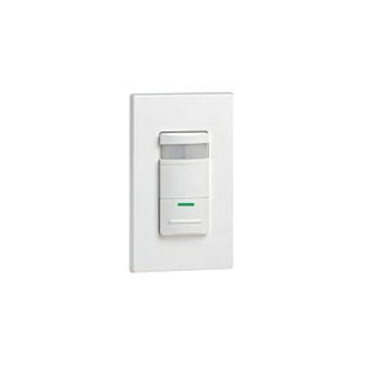 Leviton® Decora® ODS10-IDI 1-Pole Occupancy Sensor, PIR Sensor, 2100 ft Coverage, 180 deg Viewing, Wall Mount