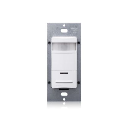 Leviton® Decora® ODS10-IDW 1-Pole Occupancy Sensor, 120/230/277 VAC, PIR Sensor, 2100 sq-ft Coverage, 180 deg Viewing, Wall Mount