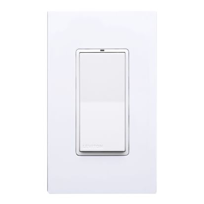 Leviton® Decora® LevNet RF™ WSS0S-S9W 1-Gang 1-Rocker Self-Powered Wireless Remote Switch, 902 MHz