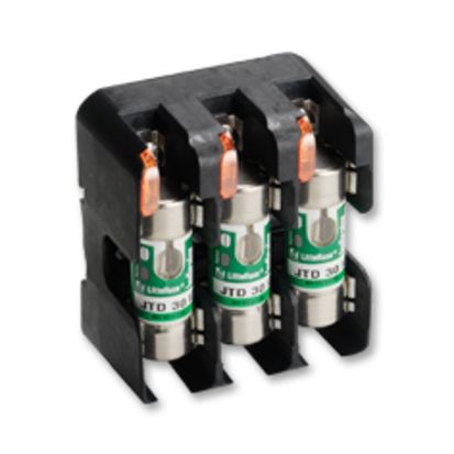 Littelfuse® POWR-GARD® LFJ60100-3CID Indicating Fuse Block, 600 VAC, 100 A, Class: J, 14 to 10 AWG Wire, 3 Poles