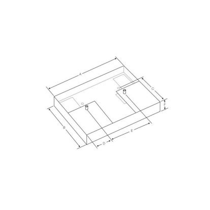 Lutron® CFL-JBA-FAB Adaptor Bracket, #8-32 Threaded Stud, For Use With FDB-CF18-120-2-B Hi-Lume® Compact Ballast