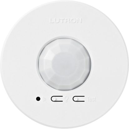 Lutron® Radio Powr Savr™ LRF2-OCR2B-P-WH Energi TriPak® Wireless Occupancy sensor, 324 to 676 sq-ft Coverage, 360 deg, Ceiling Mount