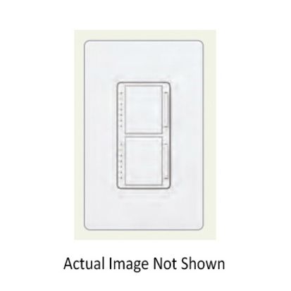 Lutron Maestro® MA-L3L3-LA Dual Digital Fade Dimmer, 120 VAC, 1 Pole, On/Off Operation, Light Almond