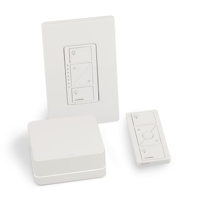 Lutron P-BDG-PKG1W Wireless In-wall Dimmer Lighting Control System